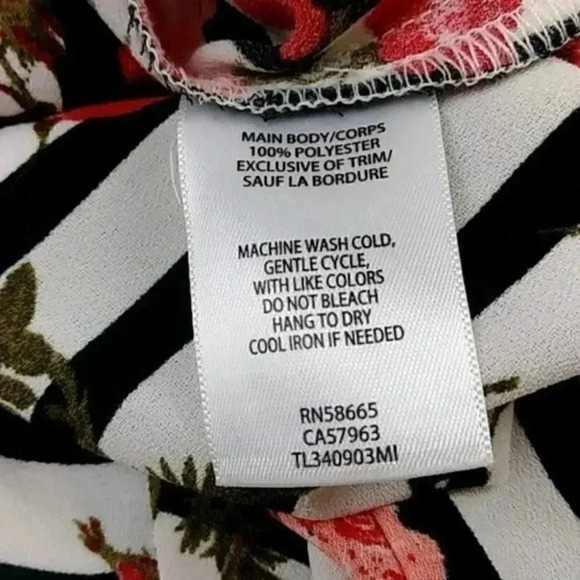 Leith Boho Cottagecore Striped Crop Top - Picture 6 of 11